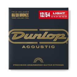 Dunlop DAB1254 80/20 LIGHT stīgas Dunlop DAB1254 80/20 LIGHT stīgas