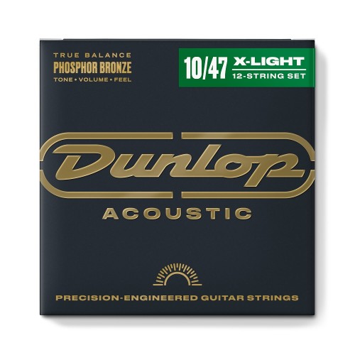 Dunlop DAP1047J PHOSPHOR BRONZE LIGHT SET/12 stīgas
