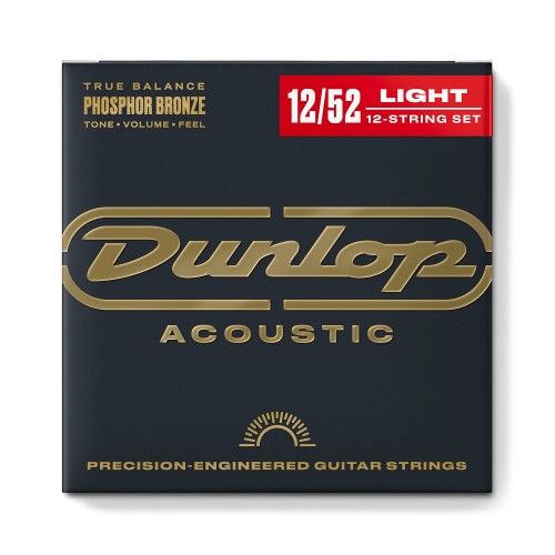 Dunlop DAP1252J PHOSPHOR BRONZE MEDIUM SET/12 stīgas