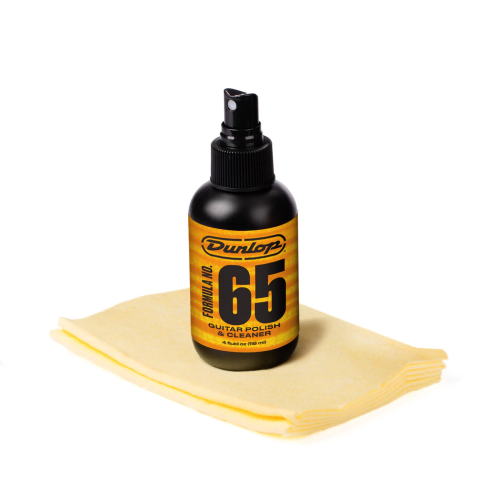 Dunlop 654C Formula 65 polish/cleaner with cloth (118 ML) kopšanas līdzeklis Dunlop 654C Formula 65 polish/cleaner with cloth (118 ML) kopšanas līdzeklis
