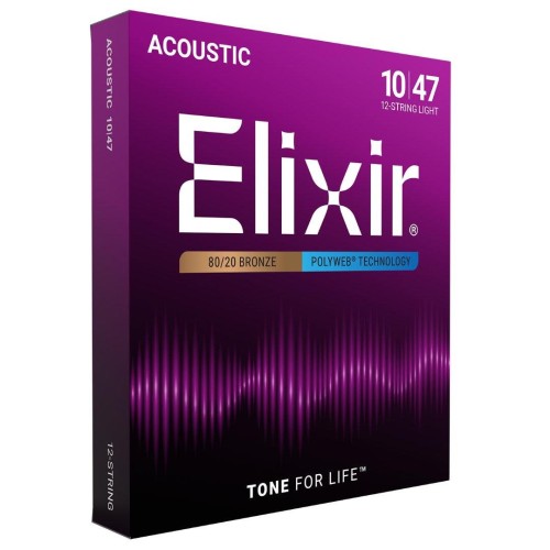 Elixir 11150 Acoustic Polyweb Acoustic 12-String Light stīga Elixir 11150 Acoustic Polyweb Acoustic 12-String Light stīga