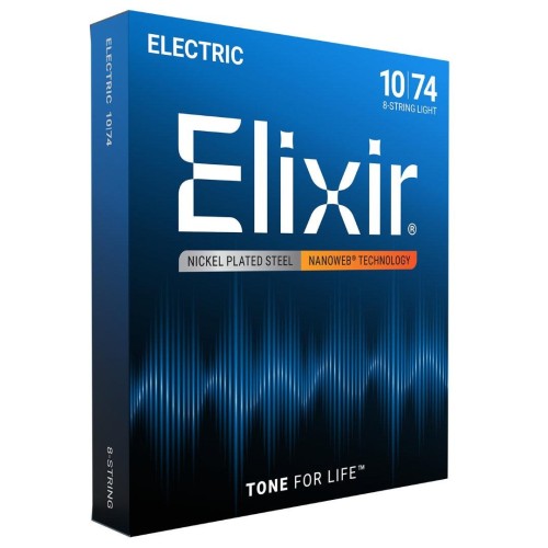Elixir 12062 Electric Nanoweb 8-String Light stīgas Elixir 12062 Electric Nanoweb 8-String Light stīgas