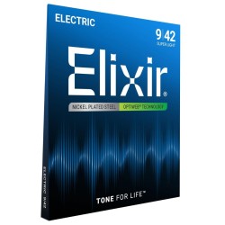 Elixir 19002 Electric Optiweb Super Light 09-42 stīgas Elixir 19002 Electric Optiweb Super Light 09-42 stīgas