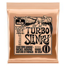 Ernie Ball 03224 Turbo Slinky 3-Pack 9.5 - 46 stīgas Ernie Ball 03224 Turbo Slinky 3-Pack 9.5 - 46 stīgas