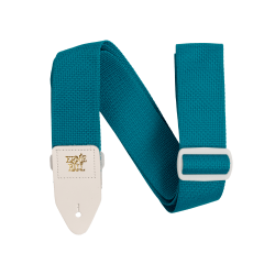 Ernie Ball Teal & White Polypro ģitāras siksna