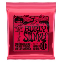 Ernie Ball 2226 Burly Slinky 11-52 stīgas 3 paka Ernie Ball 2226 Burly Slinky 11-52 stīgas 3 paka