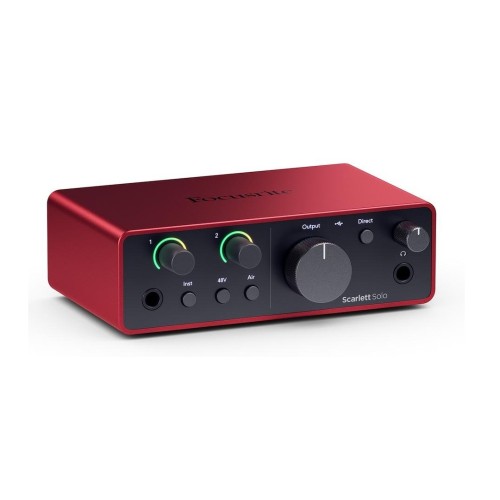 Focusrite Scarlett Solo 4th Gen USB interfeiss Focusrite Scarlett Solo 4th Gen USB interfeiss