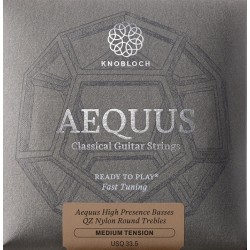 Knobloch Aequus QZ Nylon USQ 33.5 Medium Tension klasiskās ģitāras stīgas Knobloch Aequus QZ Nylon USQ 33.5 Medium Tension klasiskās ģitāras stīgas