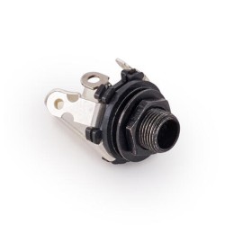 MEC Open 6.3 mm / 1/4 Stereo Jack Socket - Black ligzda MEC Open 6.3 mm / 1/4 Stereo Jack Socket - Black ligzda