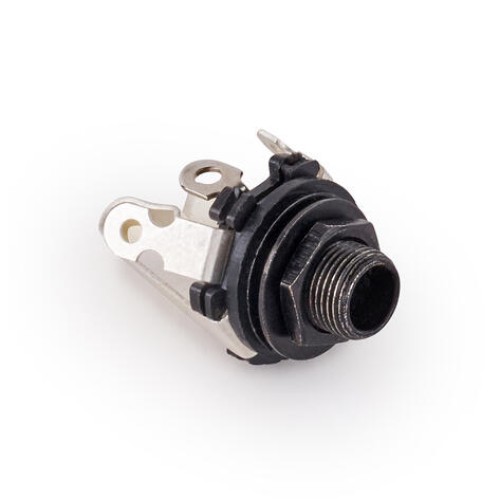 MEC Open 6.3 mm / 1/4 Stereo Jack Socket - Black ligzda MEC Open 6.3 mm / 1/4 Stereo Jack Socket - Black ligzda