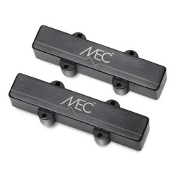 MEC Active J/J-Style Bass Pickup Set, Metal Cover, 4-String - Brushed Black Chrome skaņas noņēmēji MEC Active J/J-Style Bass Pickup Set, Metal Cover, 4-String - Brushed Black Chrome skaņas noņēmēji