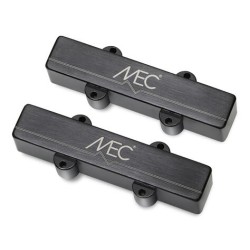 MEC Active J/J-Style Bass Pickup Set, Metal Cover, 5-String - Brushed Black Chrome skaņas noņēmēji MEC Active J/J-Style Bass Pickup Set, Metal Cover, 5-String - Brushed Black Chrome skaņas noņēmēji