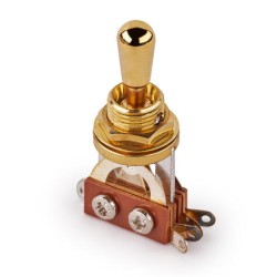 MEC Toggle Switch, ON/ON/ON, DP3T - Gold slēdzis MEC Toggle Switch, ON/ON/ON, DP3T - Gold slēdzis
