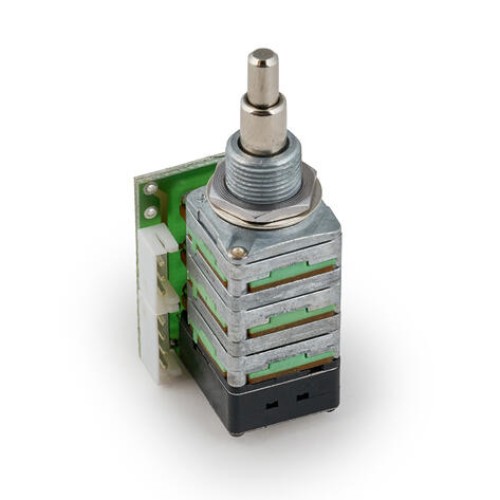 MEC Volume / Balance Push/Pull Poti Module for Active Pickups - Vol (B500K) + Bal (05C&05A 25K), R4 Connector modulis MEC Volume / Balance Push/Pull Poti Module for Active Pickups - Vol (B500K) + Bal (05C&05A 25K), R4 Connector modulis