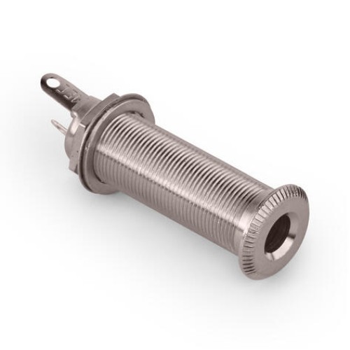 MEC Closed Stereo Jack Socket, for Mouning in Instrument Sides - Chrome ligzda MEC Closed Stereo Jack Socket, for Mouning in Instrument Sides - Chrome ligzda