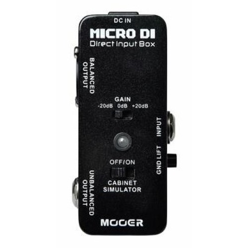 Mooer Micro DI - Direct Input Box pedālis Mooer Micro DI - Direct Input Box pedālis