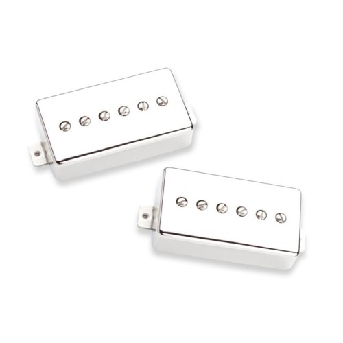 Seymour Duncan SPH90-1s - Phat Cat, Humbucker sized P90, Pickup Set - Nickel Cover komplekts Seymour Duncan SPH90-1s - Phat Cat, Humbucker sized P90, Pickup Set - Nickel Cover komplekts