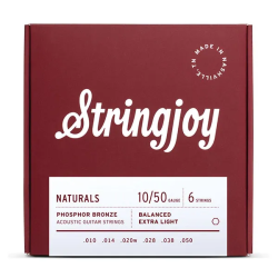 Stringjoy Naturals 10-50 fosfora bronzas stīgas Stringjoy Naturals 10-50 fosfora bronzas stīgas