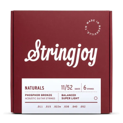Stringjoy Naturals 11-52 fosfora bronzas stīgas Stringjoy Naturals 11-52 fosfora bronzas stīgas