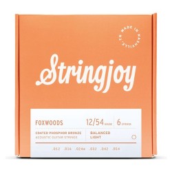 Stringjoy Foxwoods 12-54 Coated fosfora bronzas stīgas Stringjoy Foxwoods 12-54 Coated fosfora bronzas stīgas