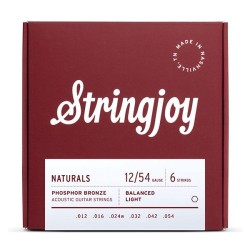 Stringjoy Naturals 12-54 fosfora bronzas stīgas Stringjoy Naturals 12-54 fosfora bronzas stīgas