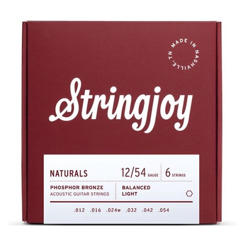 Stringjoy Naturals 12-54 fosfora bronzas stīgas Stringjoy Naturals 12-54 fosfora bronzas stīgas
