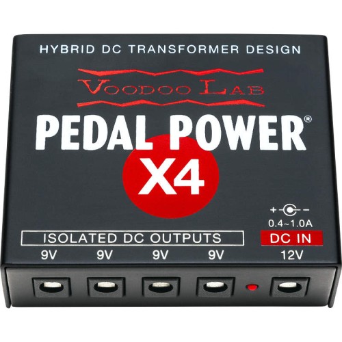 Voodoo lab Pedal Power X4 barošanas bloks Voodoo lab Pedal Power X4 barošanas bloks