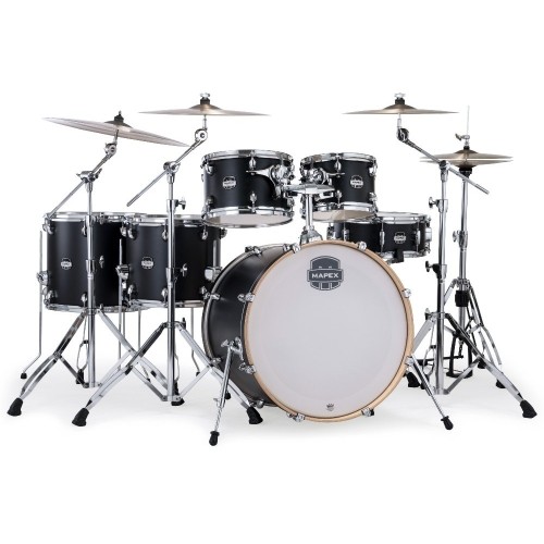 Mapex MM628SFUKD Mars Maple 6pc — Matt Black — akustisko bungu komplekts Mapex MM628SFUKD Mars Maple 6pc — Matt Black — akustisko bungu komplekts