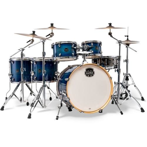 Mapex AR628SFUVNJ Armory 6pc — Blue Wave Burst — akustisko bungu komplekts Mapex AR628SFUVNJ Armory 6pc — Blue Wave Burst — akustisko bungu komplekts