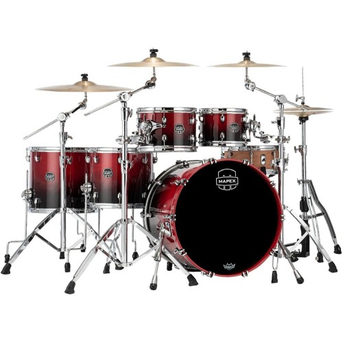 Mapex SR628XURQ Saturn Studioease 5pc — Scarlet Fade — akustisko bungu komplekts Mapex SR628XURQ Saturn Studioease 5pc — Scarlet Fade — akustisko bungu komplekts