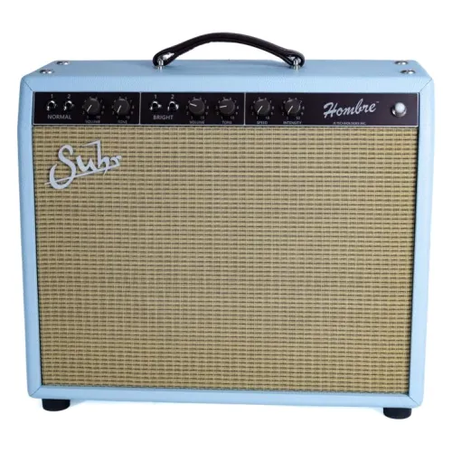 Suhr Hombre. 18W, Limited Edition Sonic Blue, 230V — lampu kombo pastiprinātājs Suhr Hombre. 18W, Limited Edition Sonic Blue, 230V — lampu kombo pastiprinātājs