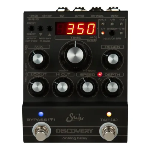 Suhr Dark Discovery — delay efekta pedālis Suhr Dark Discovery — delay efekta pedālis