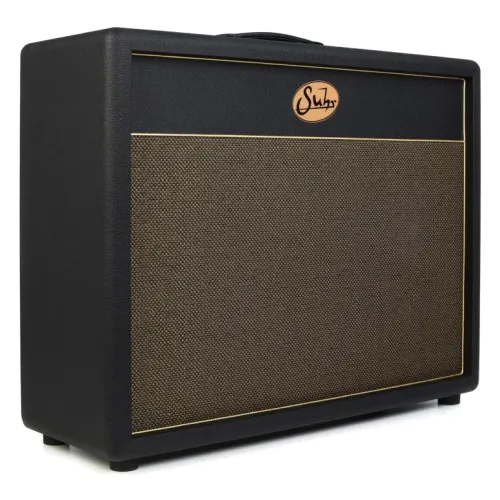 Suhr 2x12 Cabinet. Black tolex. Gold Grill. bez skaļruņa — ģitāras kabinets Suhr 2x12 Cabinet. Black tolex. Gold Grill. bez skaļruņa — ģitāras kabinets