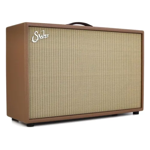 Suhr 2x12 Hombre Cabinet, Palomino Brown, Tan grill, V30 — ģitāras kabinets Suhr 2x12 Hombre Cabinet, Palomino Brown, Tan grill, V30 — ģitāras kabinets