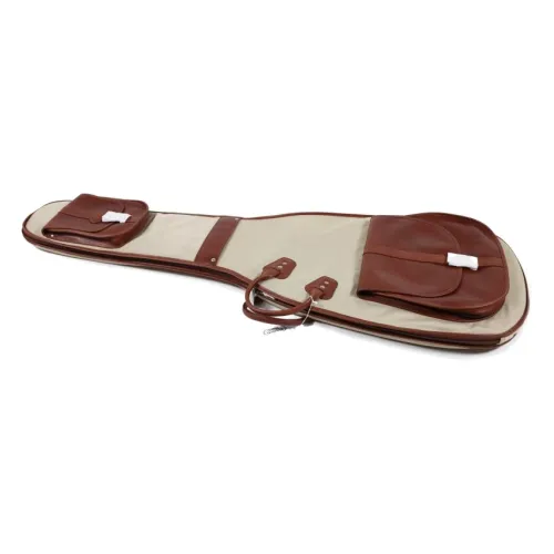Reunion Blues Sonoma Electric Bass Bag, Beige Fabric/Brown Lthr Trim — basģitāras soma Reunion Blues Sonoma Electric Bass Bag, Beige Fabric/Brown Lthr Trim — basģitāras soma