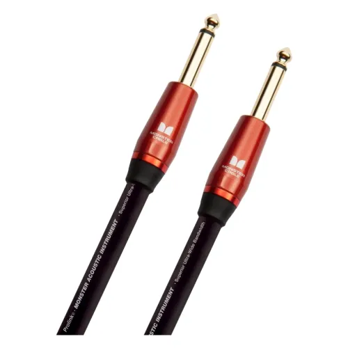 Monster Cable Acoustic 12 ft. - straight 1/4” plugs — instrumentu vads Monster Cable Acoustic 12 ft. - straight 1/4” plugs — instrumentu vads