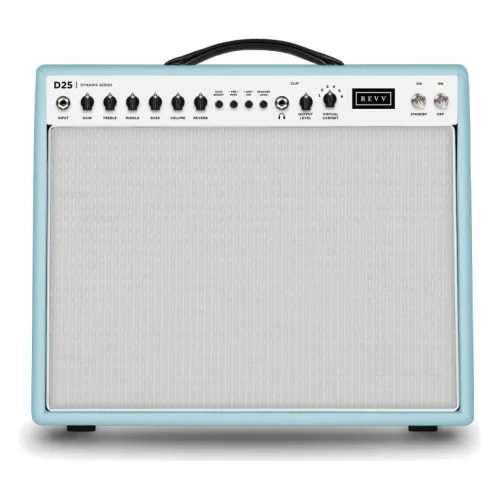 Revv D25, 1x12 , Baby Blue — lampu kombo pastiprinātājs Revv D25, 1x12 , Baby Blue — lampu kombo pastiprinātājs