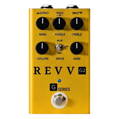 Revv G2 - Preamp/Overdrive Pedal, Gold — ģitāras efekta pedālis Revv G2 - Preamp/Overdrive Pedal, Gold — ģitāras efekta pedālis