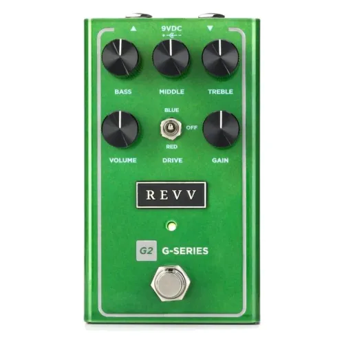 Revv G2 V2 - Preamp/Overdrive, Green Channel — ģitāras efekta pedālis Revv G2 V2 - Preamp/Overdrive, Green Channel — ģitāras efekta pedālis