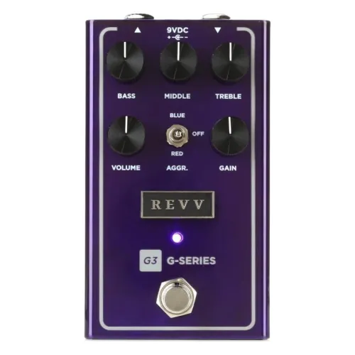 Revv G3 V2 - Preamp/Distortion, Purple Channel — ģitāras efekta pedālis Revv G3 V2 - Preamp/Distortion, Purple Channel — ģitāras efekta pedālis