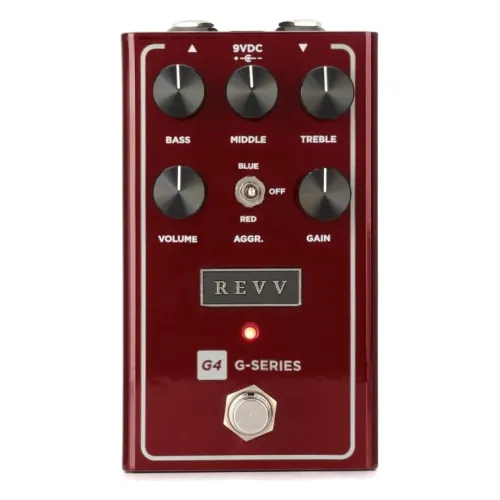 Revv G4 V2 - Preamp/Distortion, Red Channel — ģitāras efekta pedālis Revv G4 V2 - Preamp/Distortion, Red Channel — ģitāras efekta pedālis