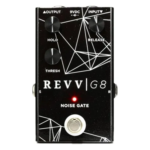 Revv G8 - Noise Gate Pedal, Black Sparkle — trokšņu slāpētājs Revv G8 - Noise Gate Pedal, Black Sparkle — trokšņu slāpētājs