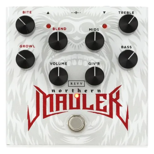 Revv Northern Mauler - Glenn Fricker Signature — ģitāras efekta pedālis Revv Northern Mauler - Glenn Fricker Signature — ģitāras efekta pedālis