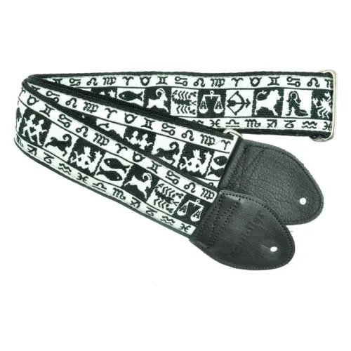 Souldier Zodiak - Black/White — ģitāras siksna Souldier Zodiak - Black/White — ģitāras siksna