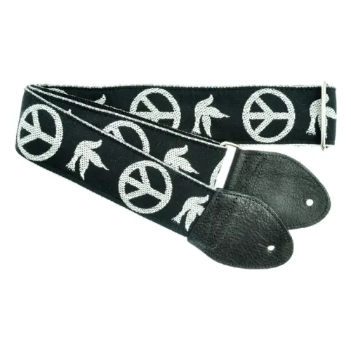 Souldier Peace Dove - Black — ģitāras siksna Souldier Peace Dove - Black — ģitāras siksna