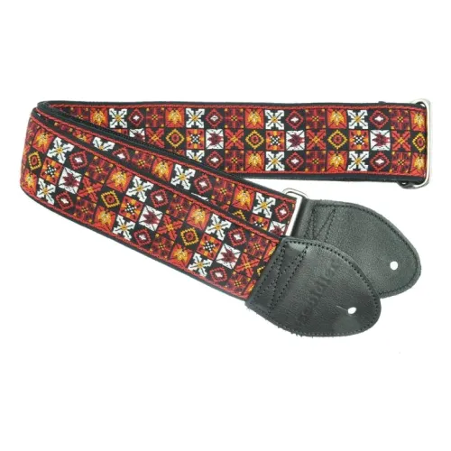 Souldier Woodstock - Red — ģitāras siksna Souldier Woodstock - Red — ģitāras siksna