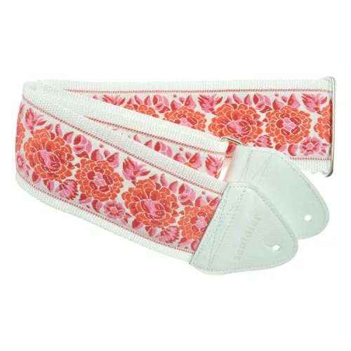 Souldier Rose - White — basģitāras siksna Souldier Rose - White — basģitāras siksna
