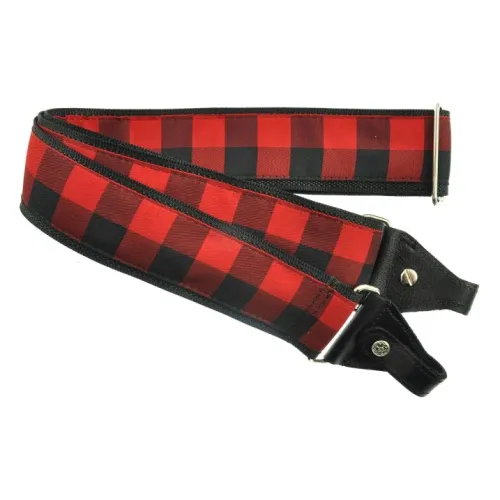 Souldier Buffalo Plaid - Red/Black — bandžo siksna