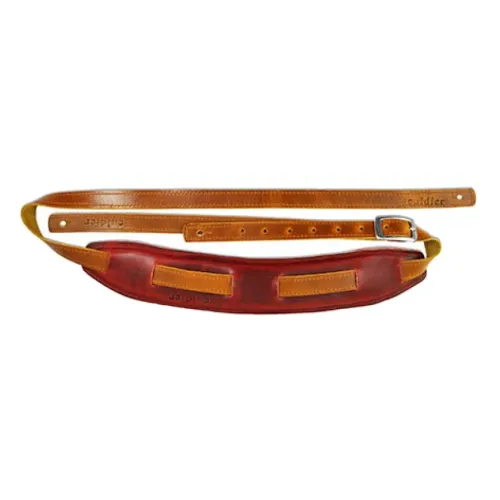 Souldier Saddle Strap - Tan/Red — ģitāras siksna Souldier Saddle Strap - Tan/Red — ģitāras siksna