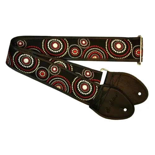 Souldier Crop Circles Black — ģitāras siksna Souldier Crop Circles Black — ģitāras siksna